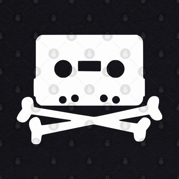 Cassette Skull & Crossbones by Pop Fan Shop